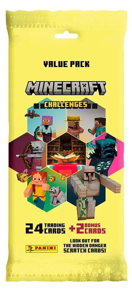 Panini Minecraft Challenges Value Pack – Booster mit 26 Produktbild 