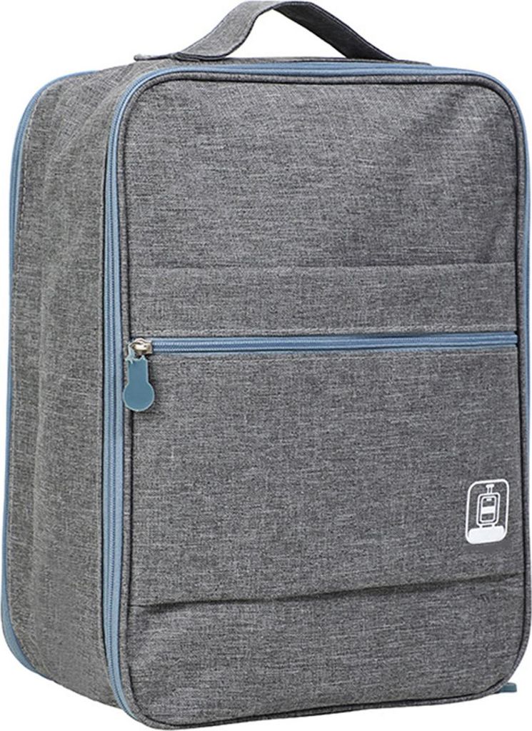 Hängende, faltbare Schuhtasche, groß, wasserdicht, tragbar, multifunktionale Aufbewahrung, für Reisen, Grau