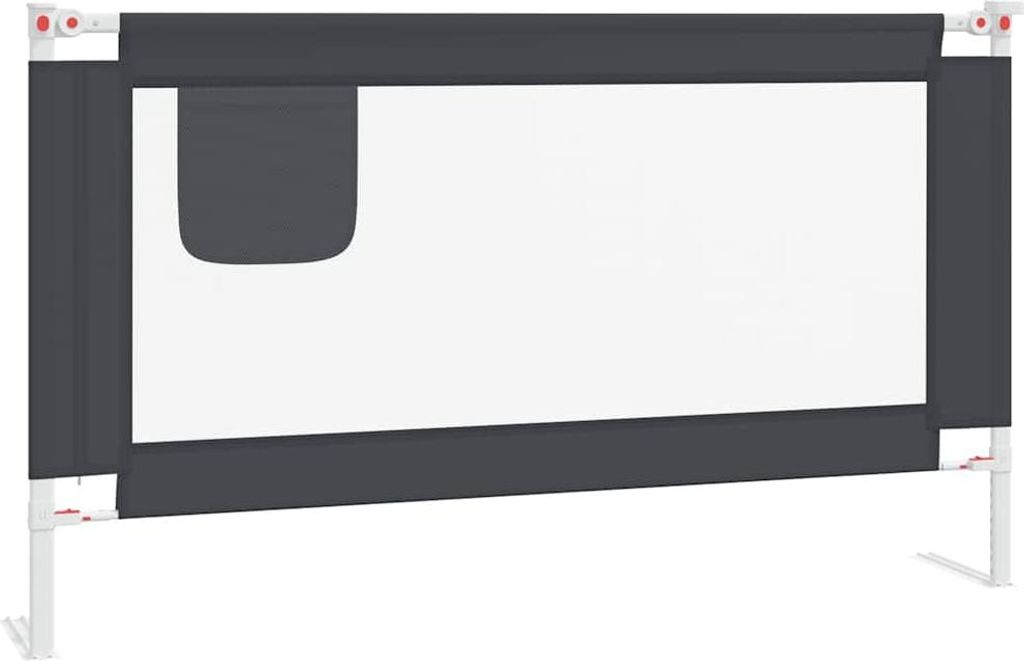 vidaXL Chránič postele pro batolata tmavě šedý 140x25 cm Obrázek produktu 