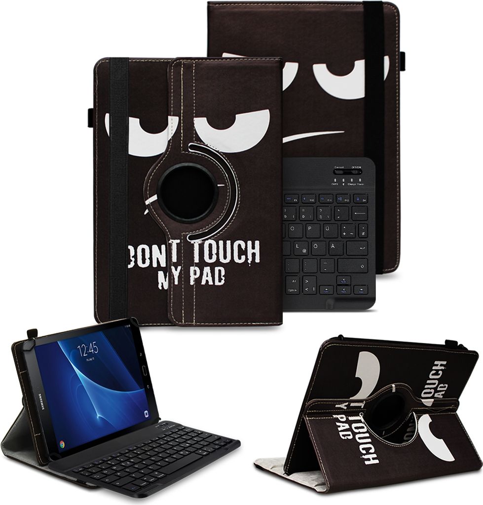 Schutzhülle Samsung Galaxy Tab A6 10.1 2016 Hülle Tablet Tasche QWERTZ TastaturFarben:Motiv 5