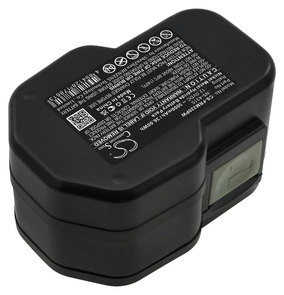Batterie Rechargeable Techtek pour Cercleuse Fromm P326 P327 N5-4315 Noire