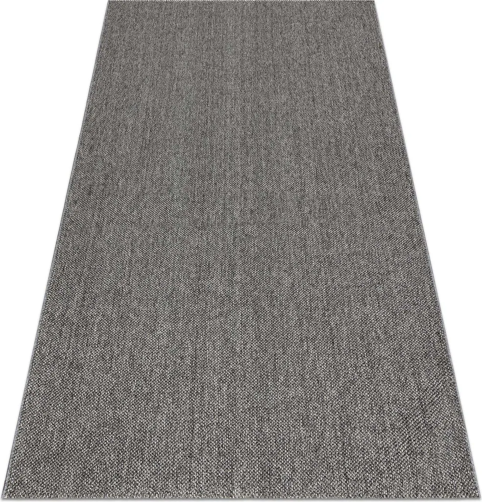 Grand tapis gris 200x200 cm pour salon et jardin Casablanca Loom doux