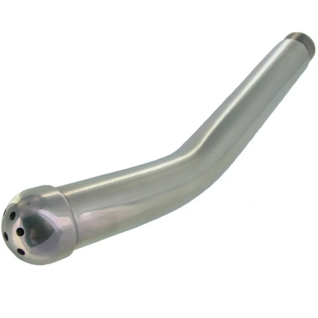 Douche Intime Metalhard G-Spot 20.10 cm en Métal Argenté de Haute Qualité