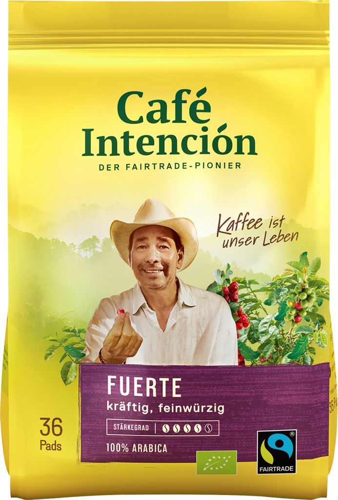 Cafe Intencion Fuerte mocna kawa w kapsułkach o delikatnym Zdjęcie produktu 