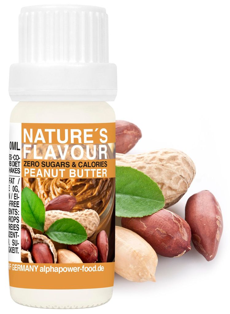 Flavour Drops Natürliches Aroma 10 ml PEANUT BUTTER TASTE Produktbild 
