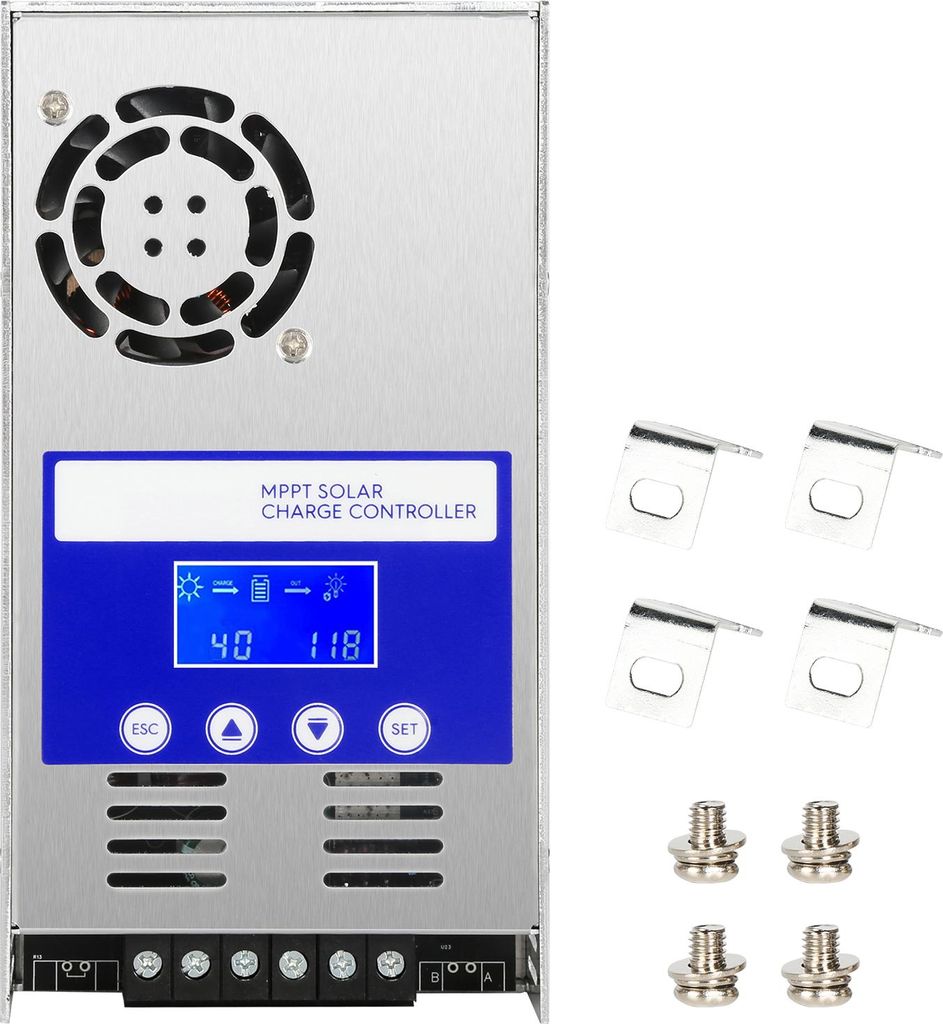 60A MPPT Solar-Laderegler 12V 24V 36V 48V Auto LCD Display PV-Solarregler