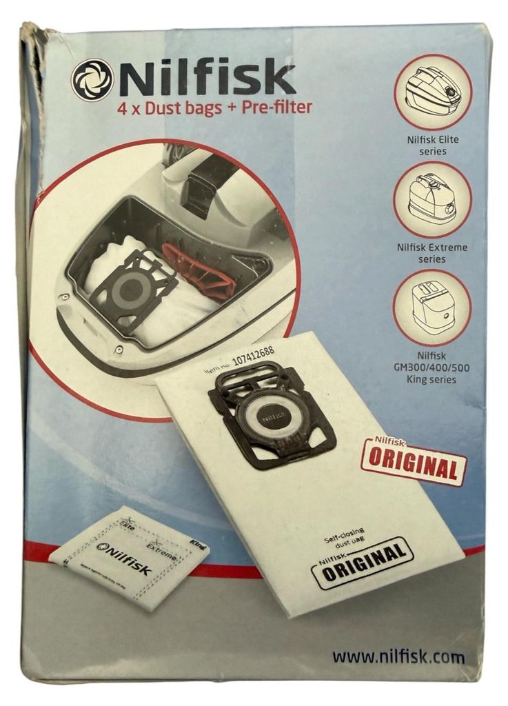 Nilfisk 5715492154593, Trommelstofzuiger, Stofzak, Nilfisk, Productafbeelding 