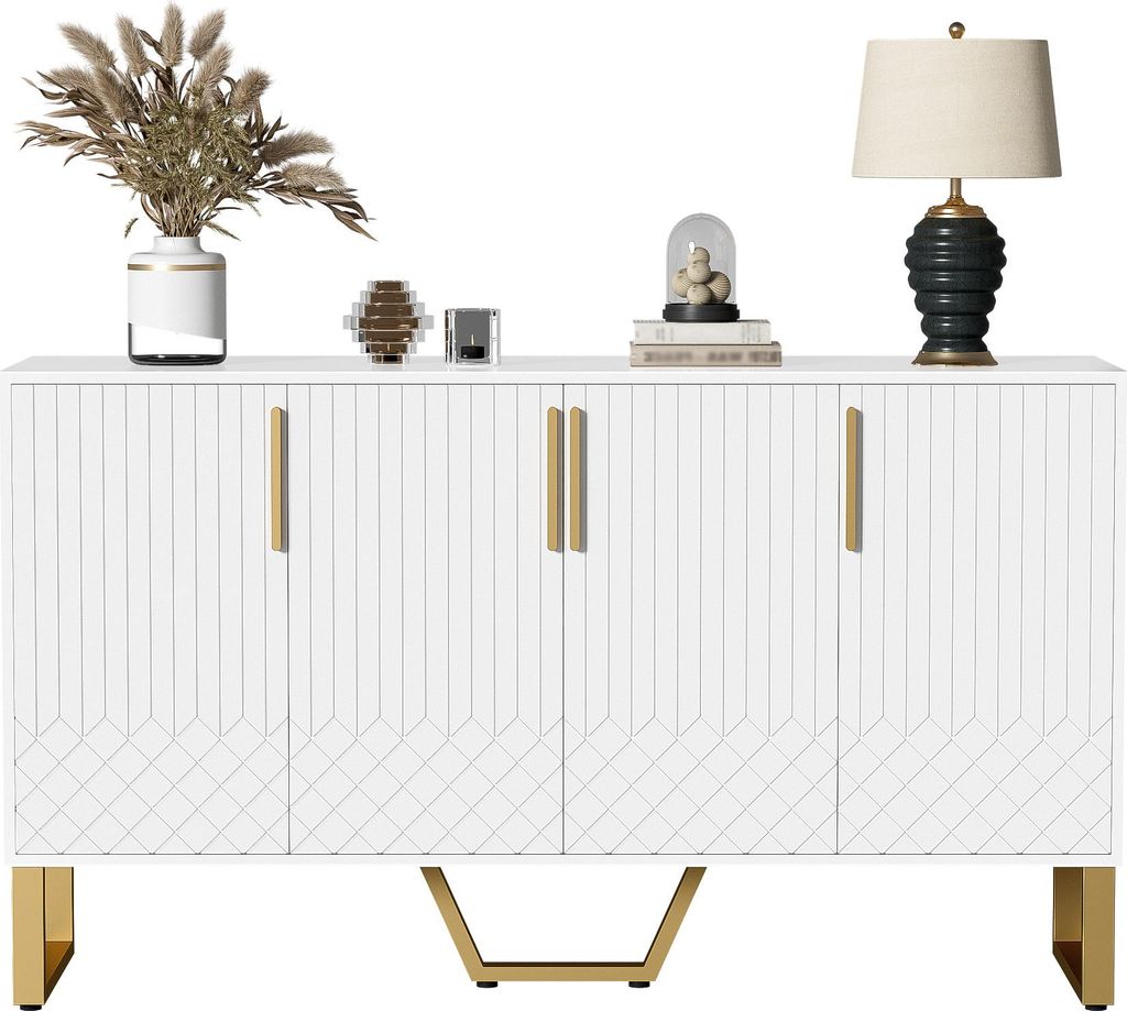 Fortuna Lai Sideboard avec 4 portes, meuble de chambre à Image du produit 