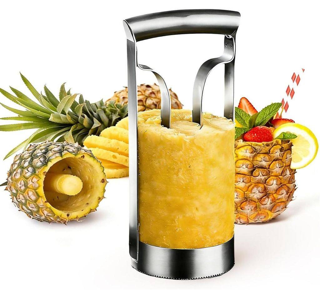 Ananasschneider Ananas Entferner Edelstahl Ananasschäler, Produktbild 