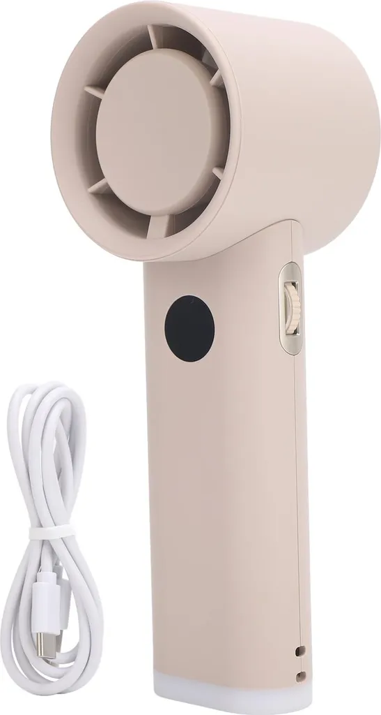 Mini ventilateur portable rechargeable avec éclairage LED et écran tactile