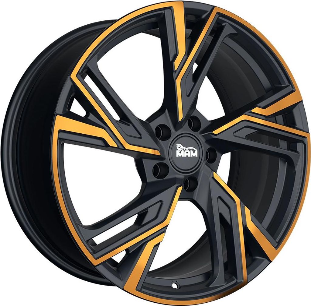 20 Zoll Alufelge MAM WHEELS RS5 20"x8.50" 5x114.3 PCD ET35 72.6mm Felge Schwarz Matt