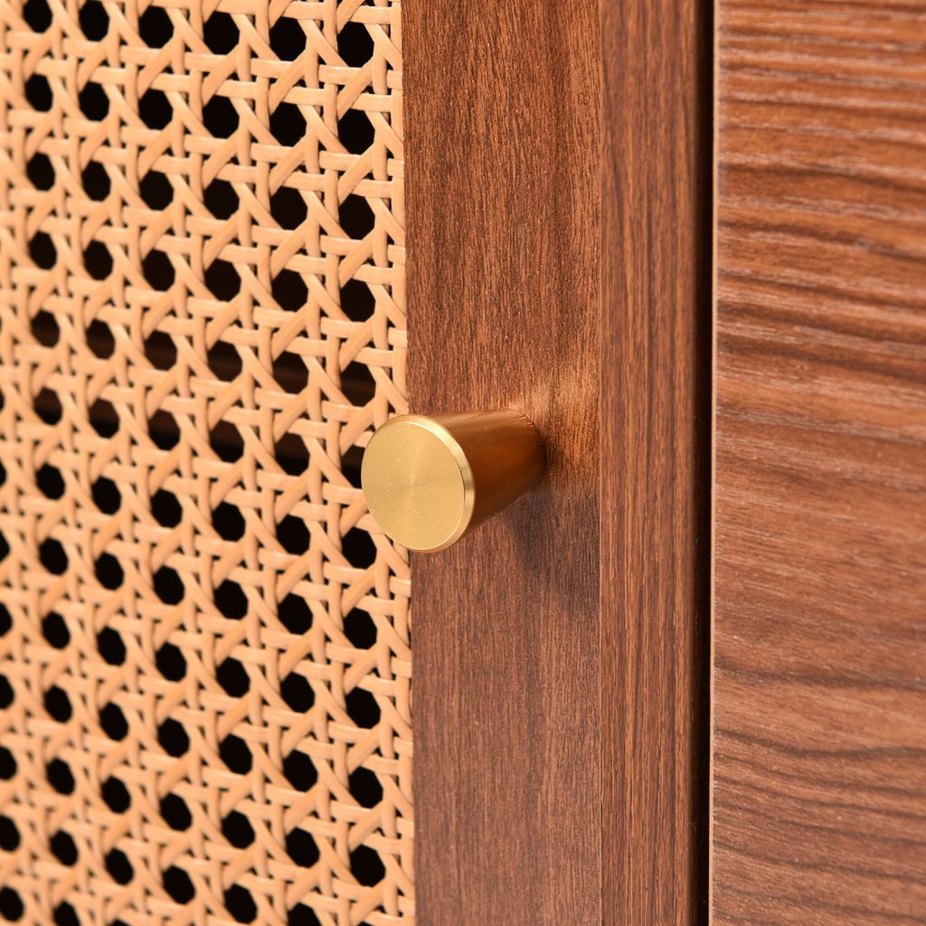 Rattanowa komoda z 2 drzwiami i 3 szufladami, regulowana Zdjęcie produktu 24