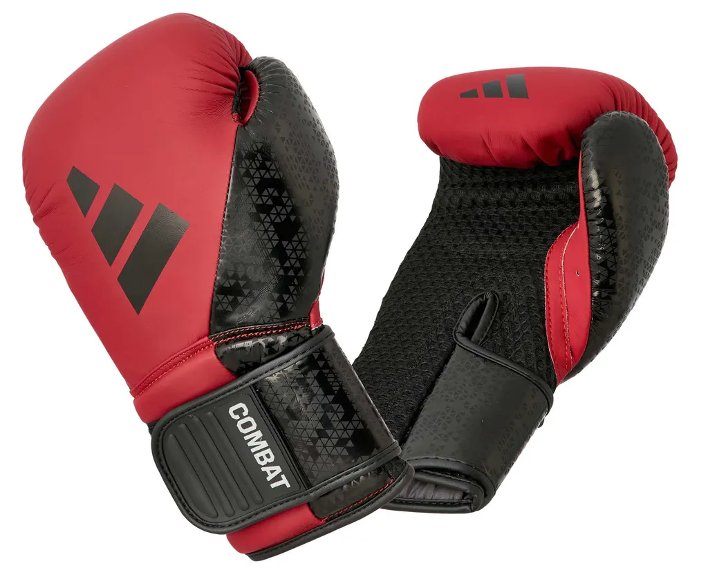 Gants de boxe adidas Combat 50 rouge et noir adiC50TG en 14 oz