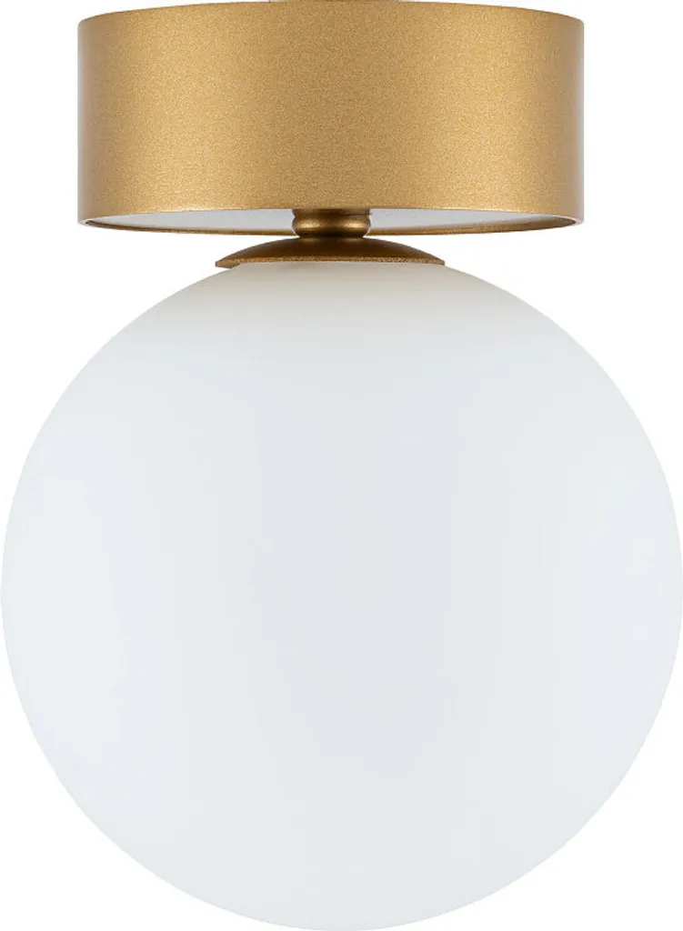 Spot de plafond design doré satiné KIER en métal pour salon et chambre