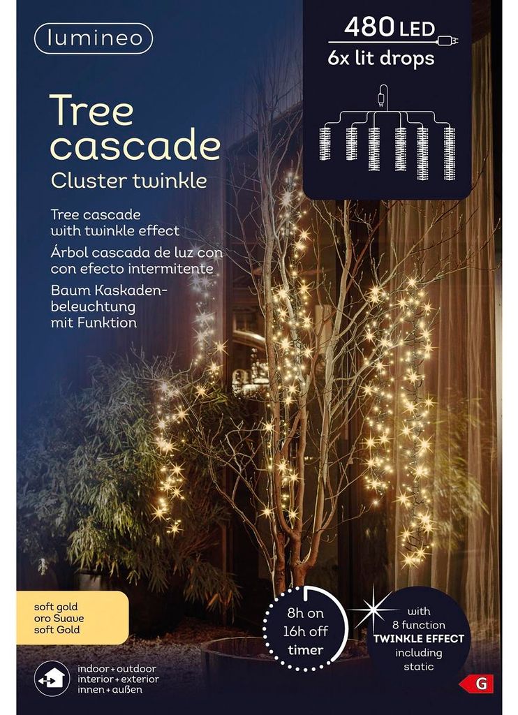 Lumineo, illuminazione per alberi CLUSTER TWINKLE 480 LED Immagine del prodotto 