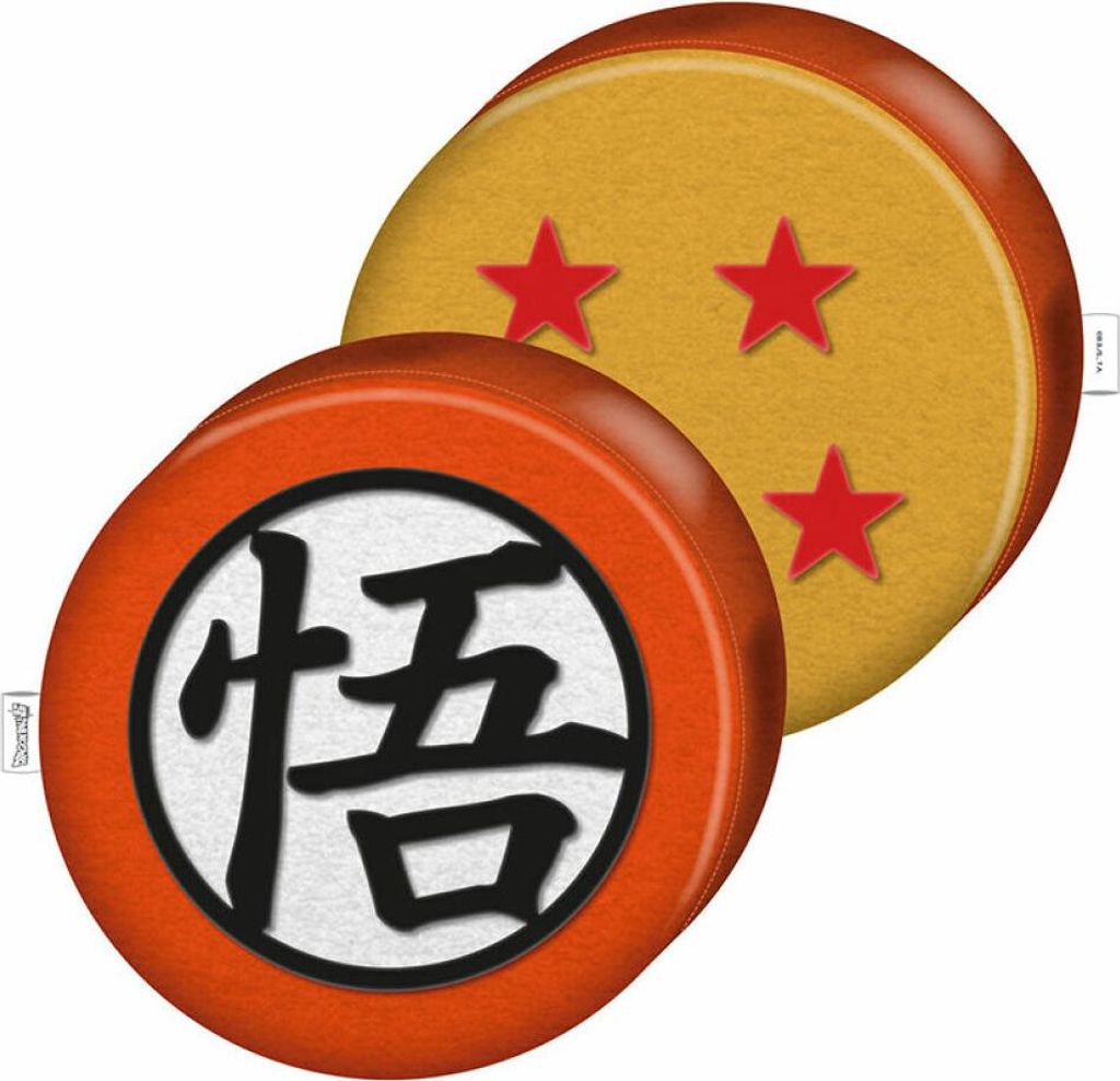 ARDITEX besticktes Kissen in Form eines Dragon Balls, 36 x 36 x 4 cm