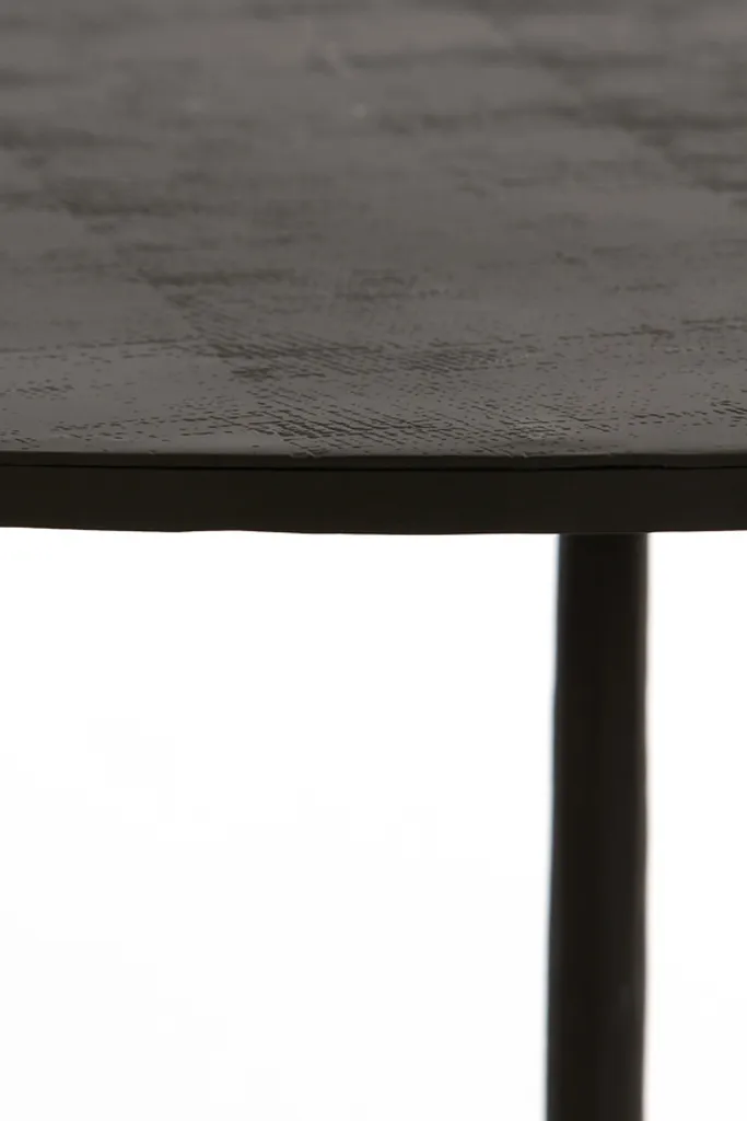 Table basse SAMOA noir mat Ø64 cm Light & Living structure métal robuste - 6