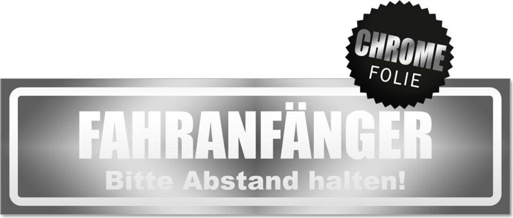 Fahranfänger. Bitte Abstand halten! Invertiert Magnetschild Schild magnetisch