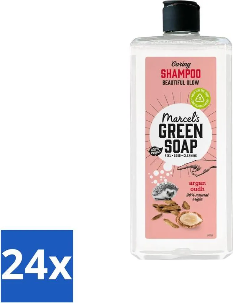 Shampoo Rinforzante Marcel's Green Soap Argan & Oudh - Pacco da 24 x 300ml