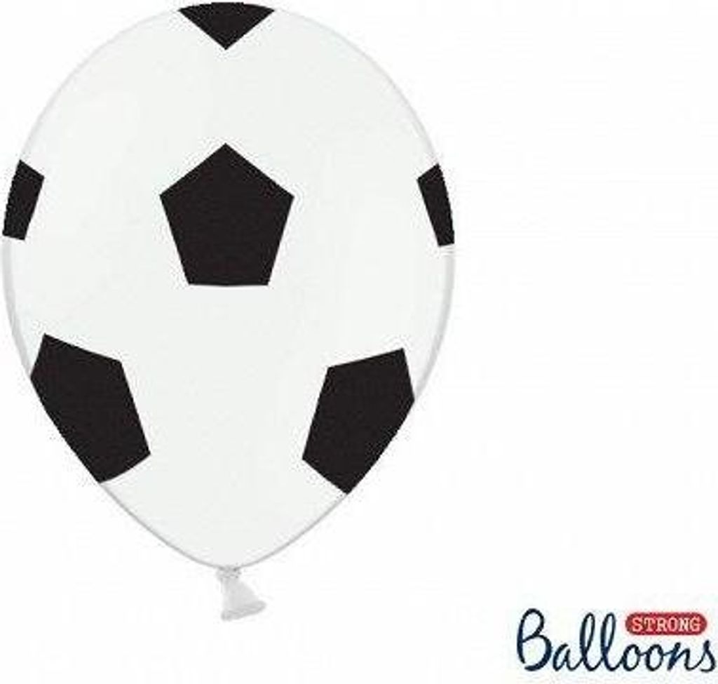 Balony Lateksowe, Piłka nożna, 30 cm, (1 op. / 6 szt.) Zdjęcie produktu 