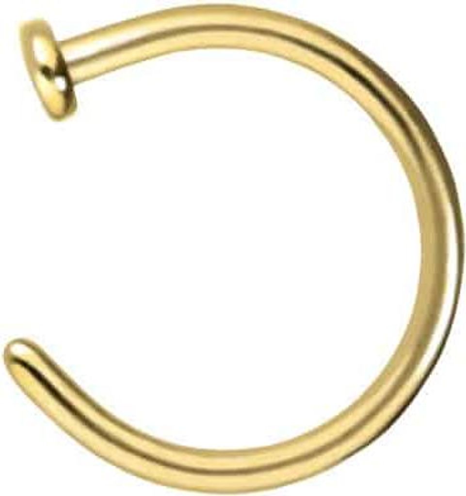 Nasenpiercing, Nasenstecker Chirurgenstahl Nasenring offen Produktbild 