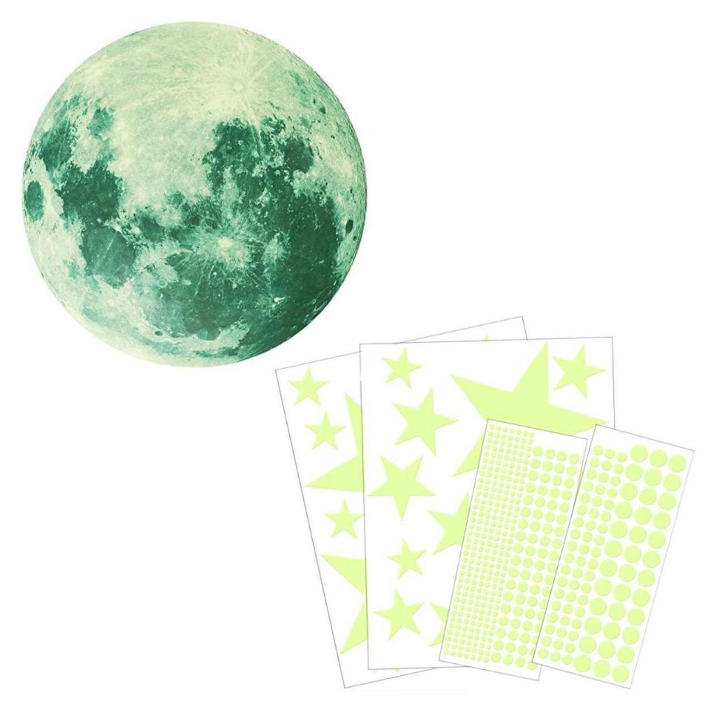 435 Punkte, Mond und Sterne, im Dunkeln leuchtende Produktbild 