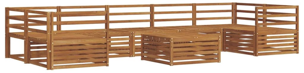 vidaXL Outdoor-Sofagarnitur 8 pcs Natur Massivholz Akazie