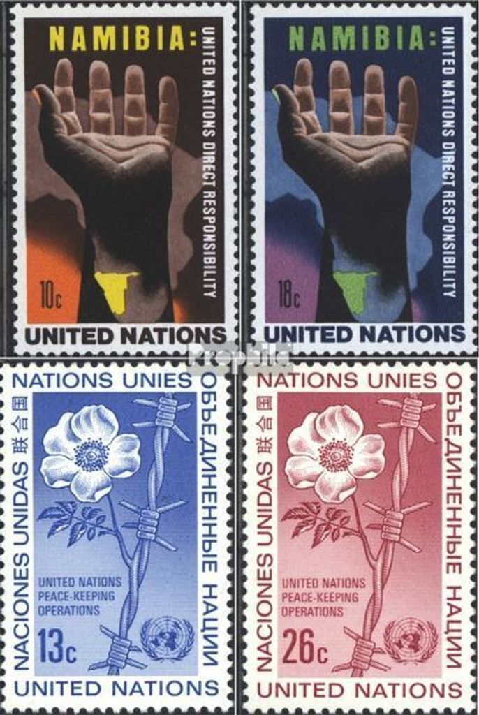 Briefmarken UNO - New York 1975 Mi 285-286,287,288 (kompl.Ausg.) gestempelt Sondermarken