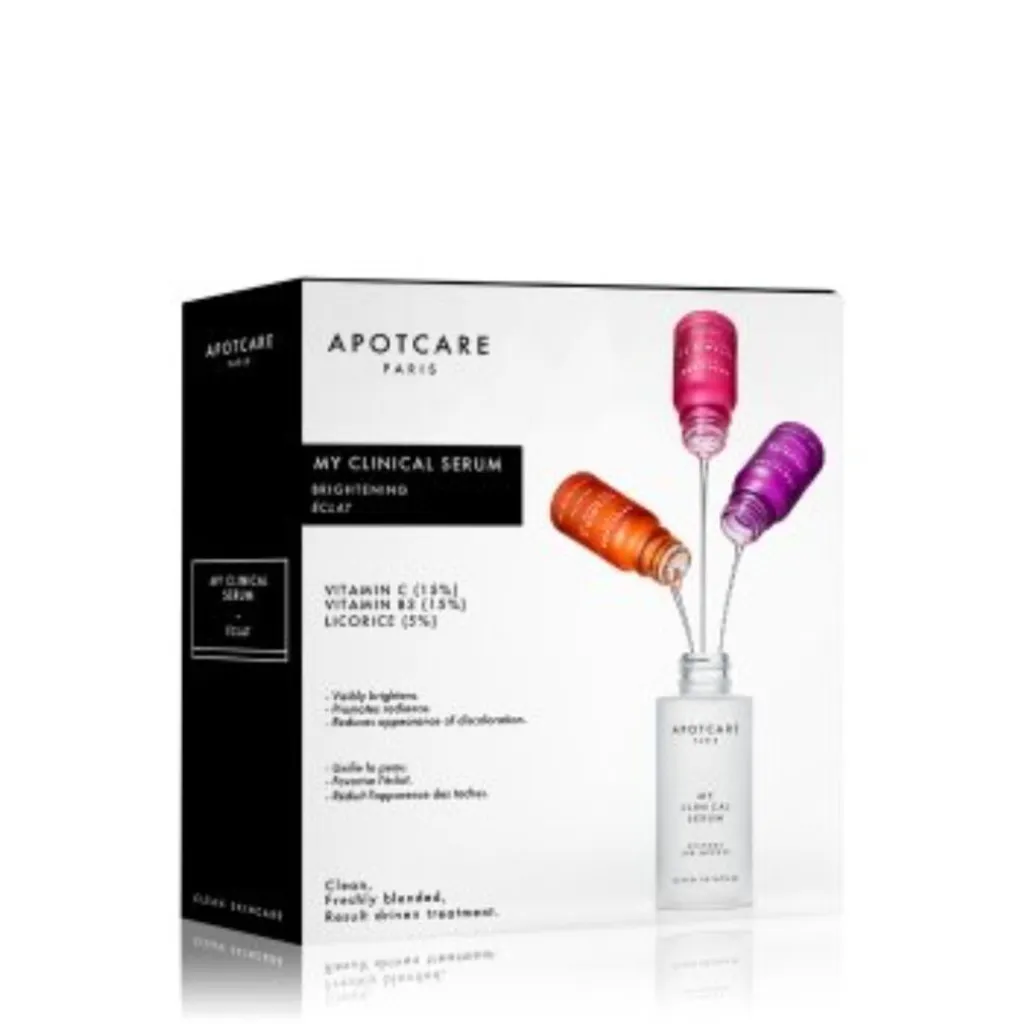 Anti-Taches et Rougeurs Set de Sérums Apotcare Vitamine C B3 Réglisse
