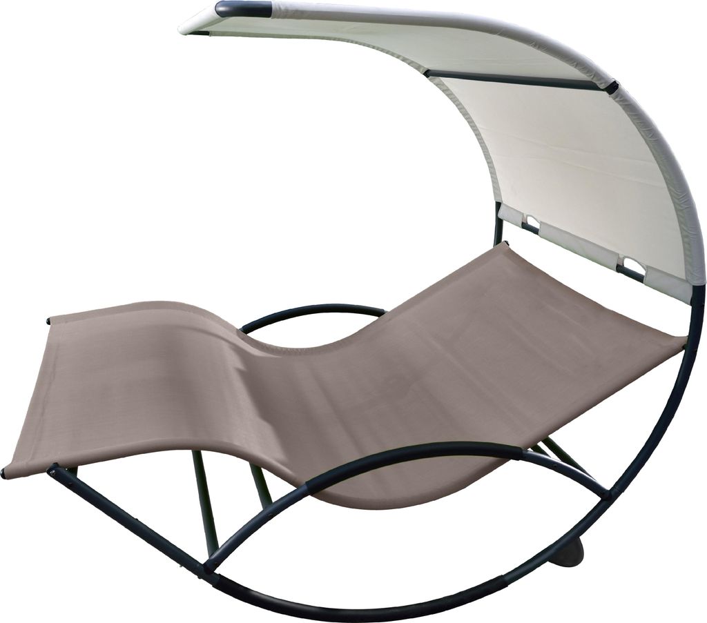 Vivere Double Chaise Rocker Aluminium - Produktbild 