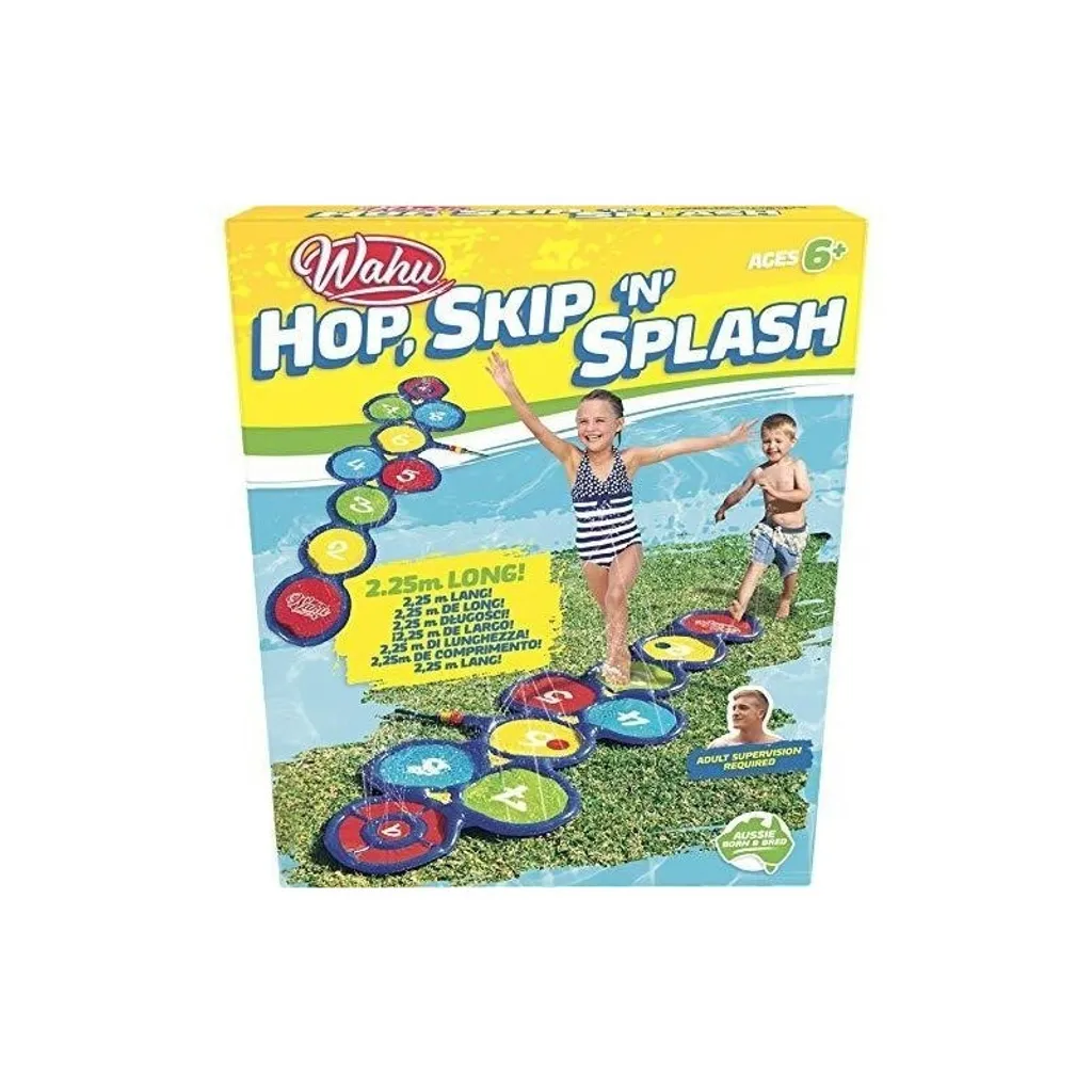 Tapis de Jeu Aquatique Wahu Backyard Hop Skip & Splash pour Extérieur