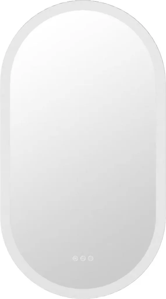 Miroir de salle de bain LED ovale 50x80cm avec variateur tactile IP56
