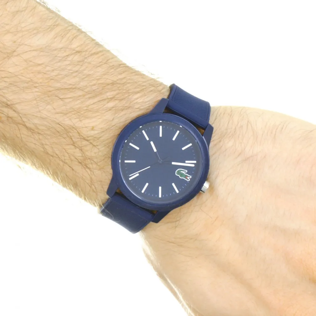 Lacoste 2010987 Montre Homme Chronographe Sport en Acier Bleu et Argent