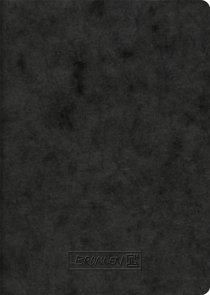 Petit Cahier A6 Noir Uni 40 Feuilles BRUNNEN avec Papier Haute Qualité 80g