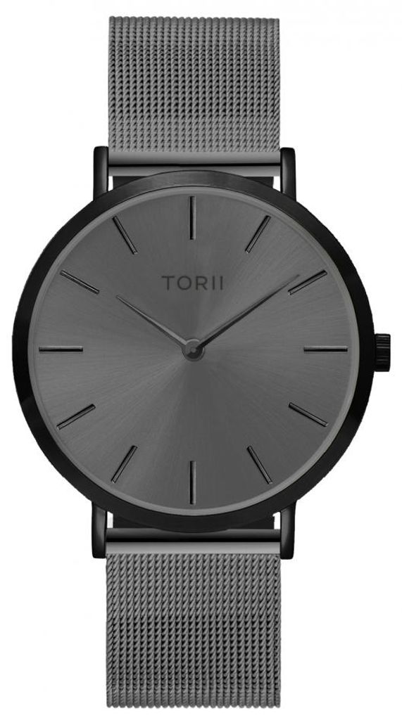 Damen- und Herrenuhr TORII B38AS.AB, grau, modisch, klassisch.