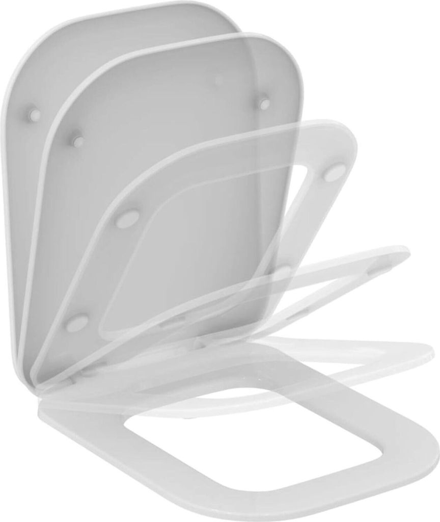 Ideal Standard WC-Sitz TONIC II mit Deckel, Scharniere Produktbild 1