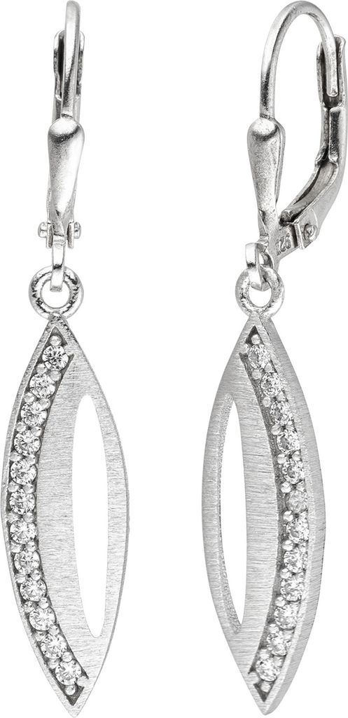JOBO Ohrhänger 925 Sterling Silber 24 Zirkonia Ohrringe Produktbild 