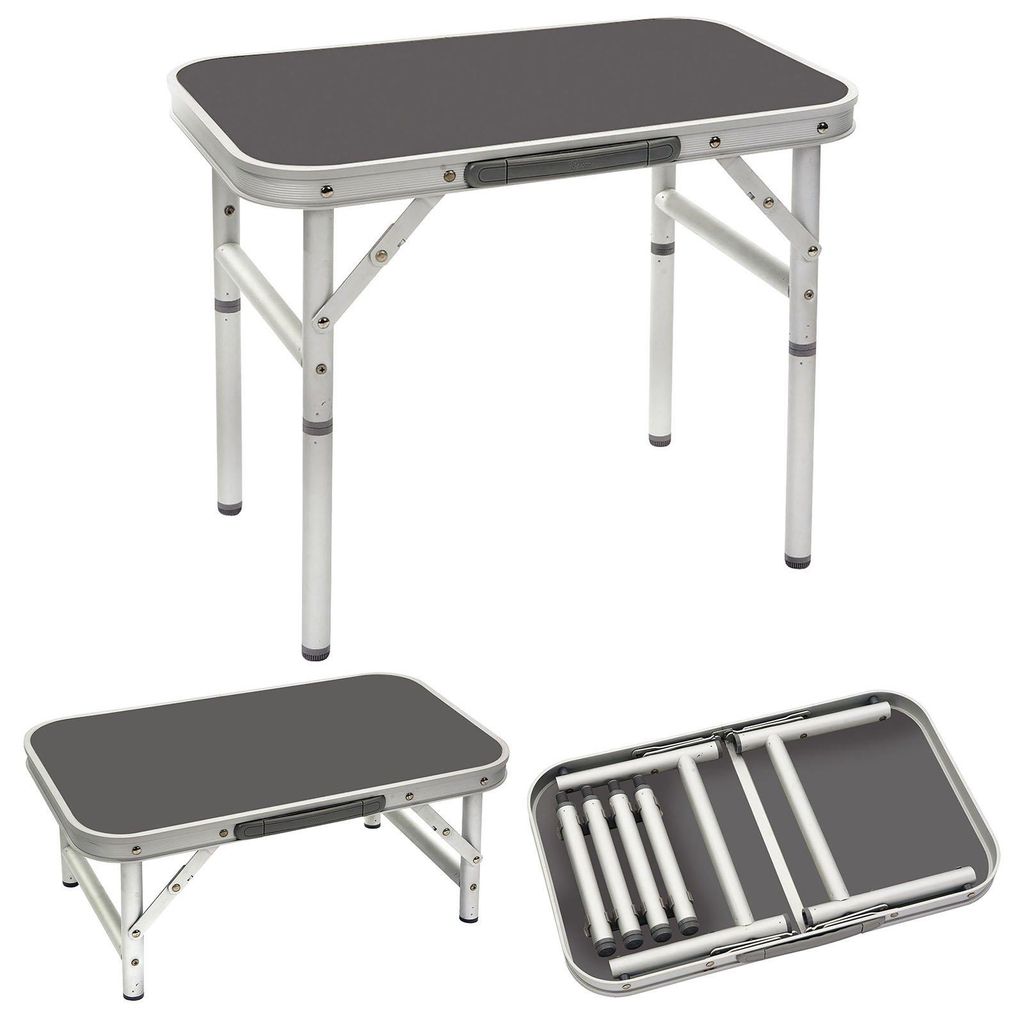 Bo-Camp Table de camping pliante 56 x 34 cm Aluminium et Image du produit 