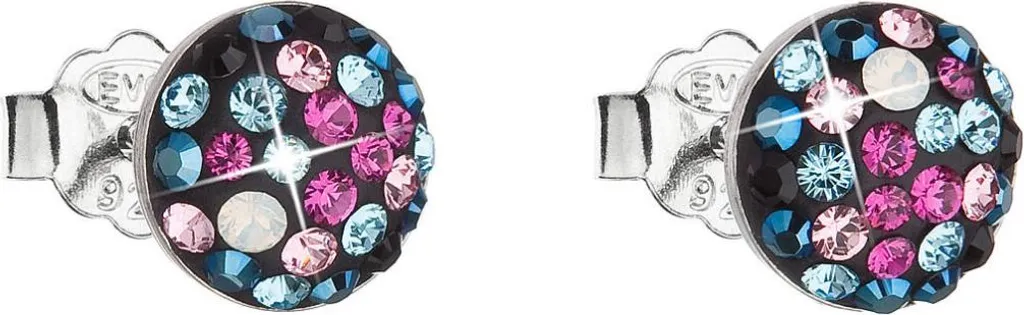 Boucles d'oreilles en cristaux Galaxy 31136.4 au design sophistiqué