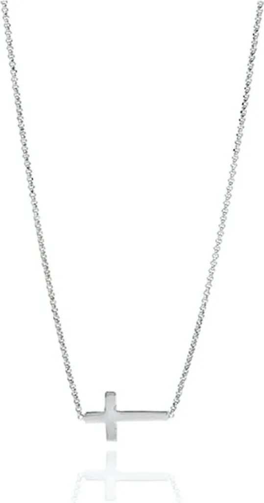 Bijou Collier pour Femme Amen CLCB3 Chapelet en Argent Rhodié Fin