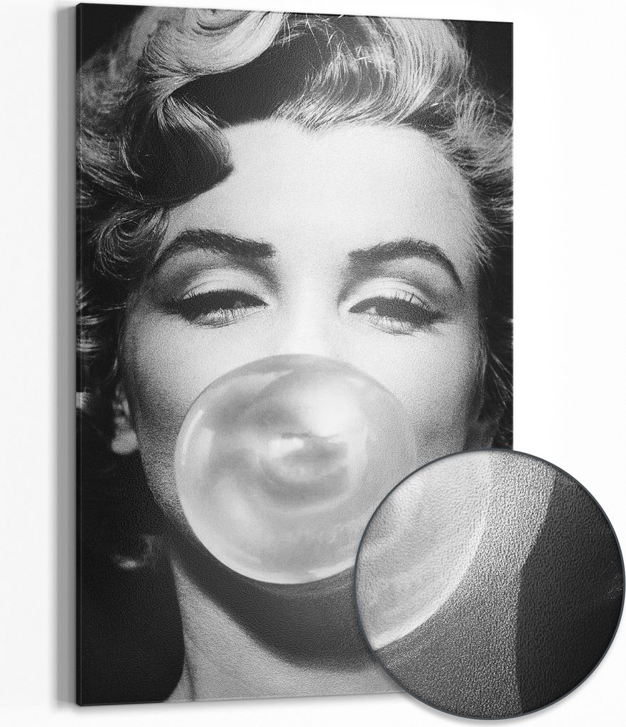 DEQOART Magnettafel Metall 40x60 cm 'Nostalgischer Glamour' Whiteboard Pinnwand Büro