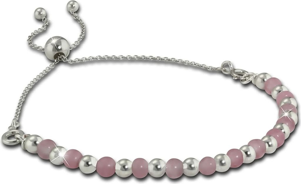 Armäleon Armbänder silber rosa Damen Armschmuck D2ARS002A