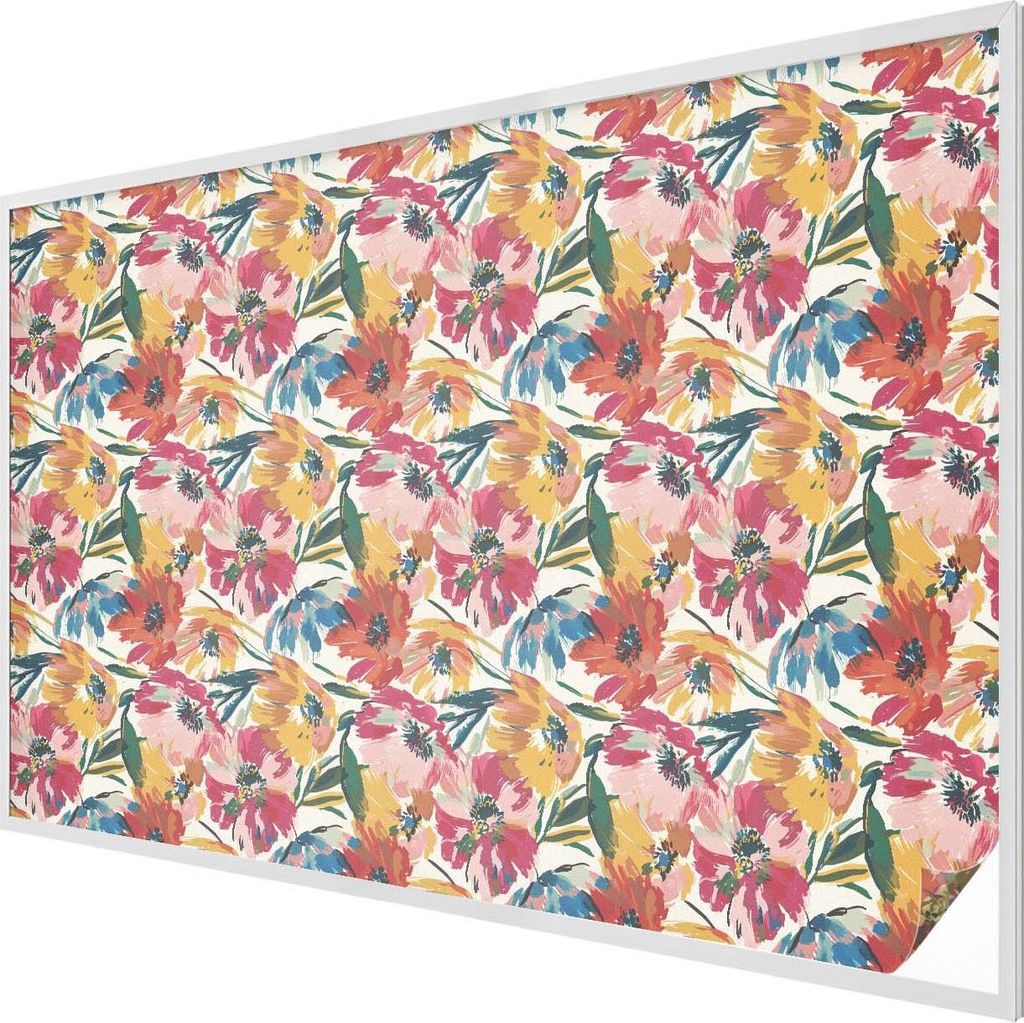 Buntglas Fensterfolie – 146x200 cm – Stained-Glass Design – blickdichte dekorative Sichtschutzfolie – selbstklebend, UV-Schutz – Blumenex...