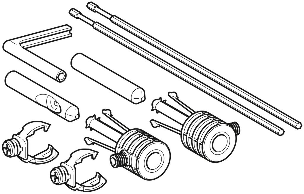 Keramag Verdeckte Wandbefestigung WB9N-SL215 - 597183000