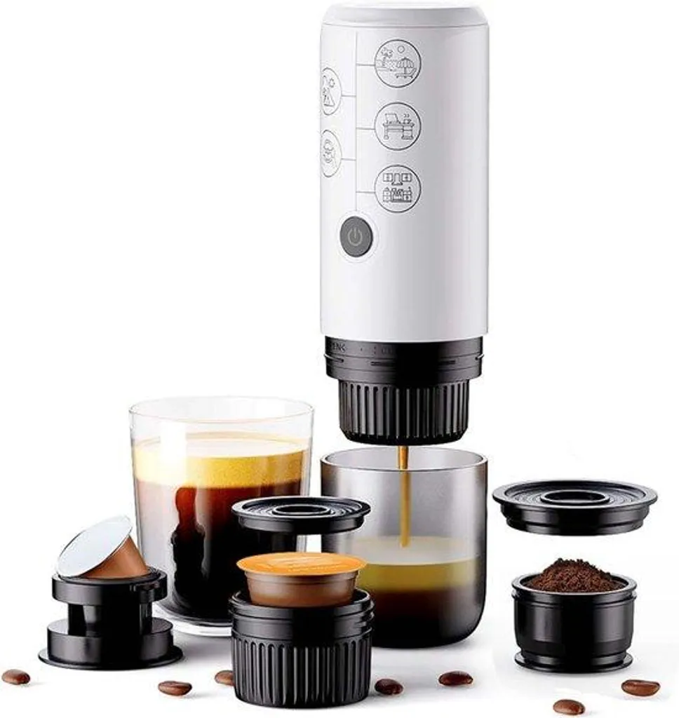 Dites adieu au mauvais café en voyage avec cette machine portable 3-en-1