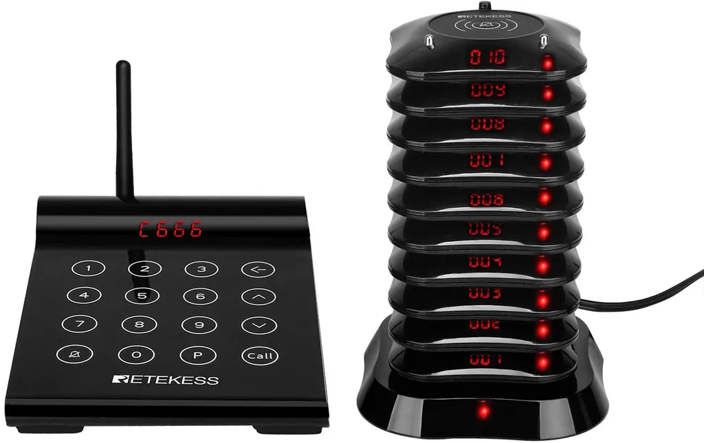 Retekess TD164 Bip Restaurant - Système d'Appel Sans Fil 800m