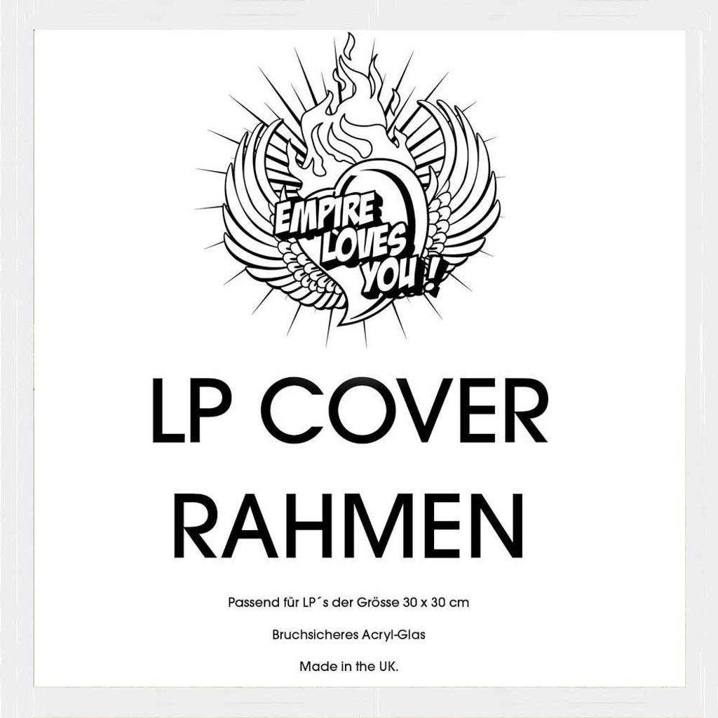 Rámček na obal LP platne - odnímateľný rámček - biely - Obrázok produktu 