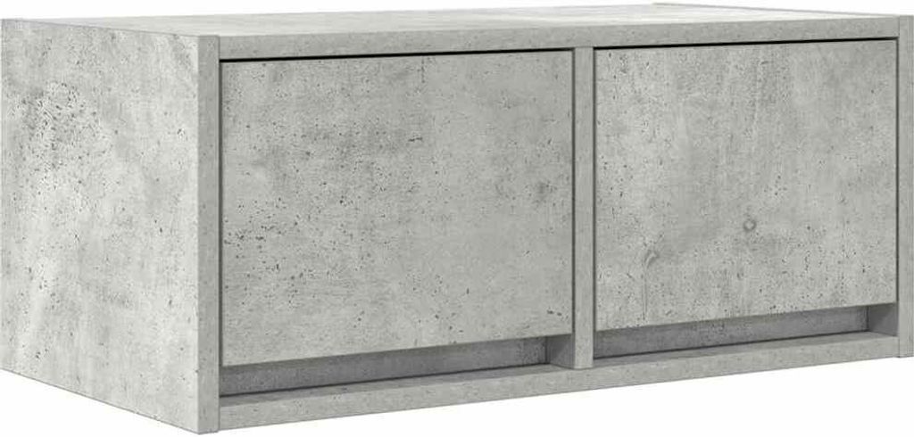 vidaXL TV-Schrank Betongrau 60x31x25,5 cm Holzwerkstoff