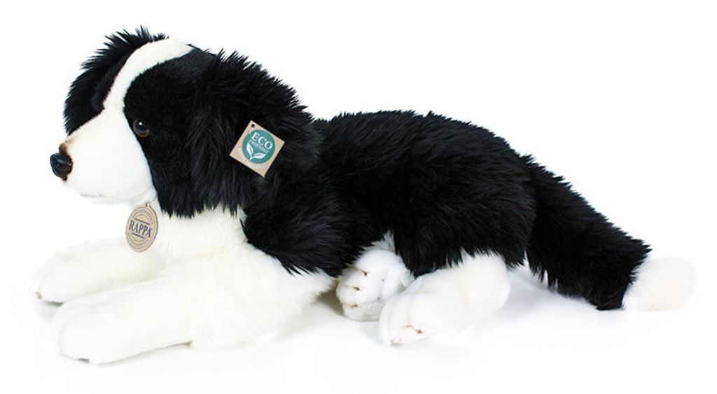 T-SHIRT TOP A Border Collie cane sdraiato da uomo in cotone EUR 16,70