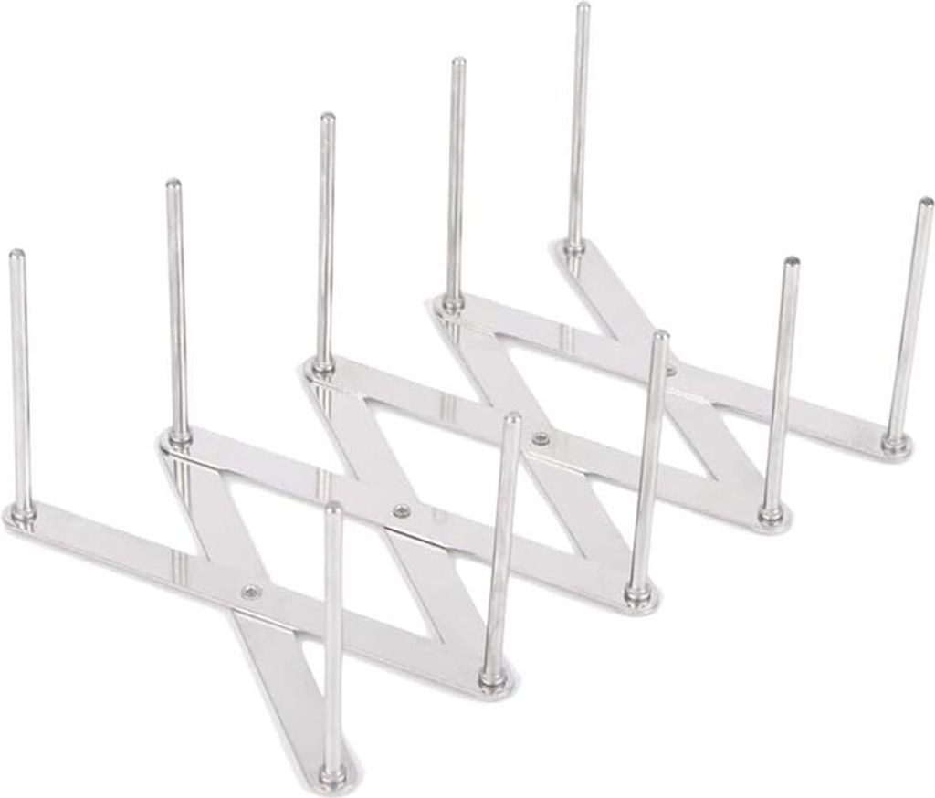 Rippenhalter aus Edelstahl, Topfdeckelhalter, verstellbare Länge